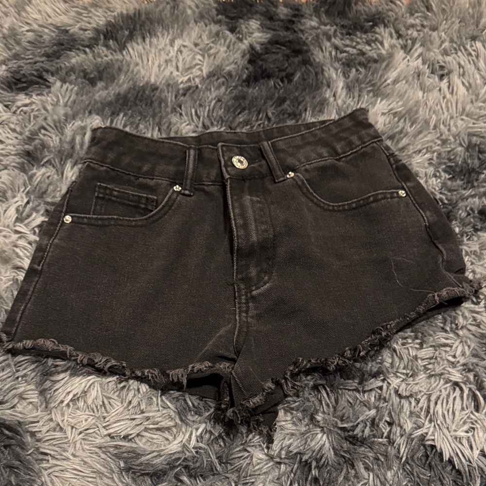 SHEIN Charcoal Jean Shorts